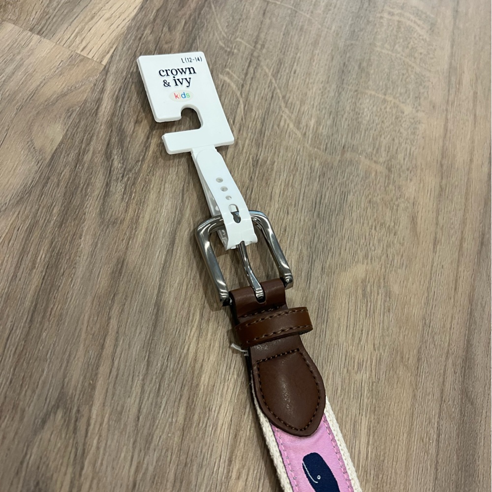 Whale Pattern Kids Belt